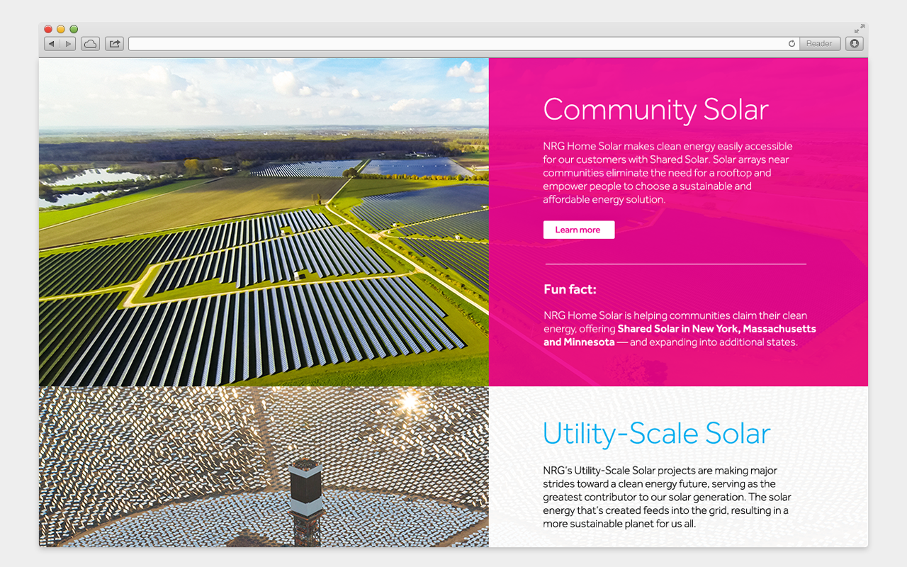 Home Solar Landing Page + Sales Collateral