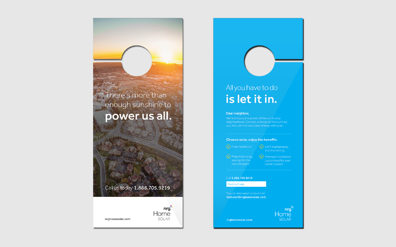 Home Solar Landing Page + Sales Collateral