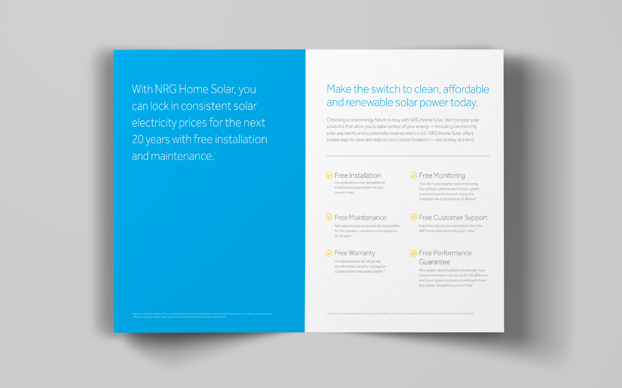 Home Solar Landing Page + Sales Collateral